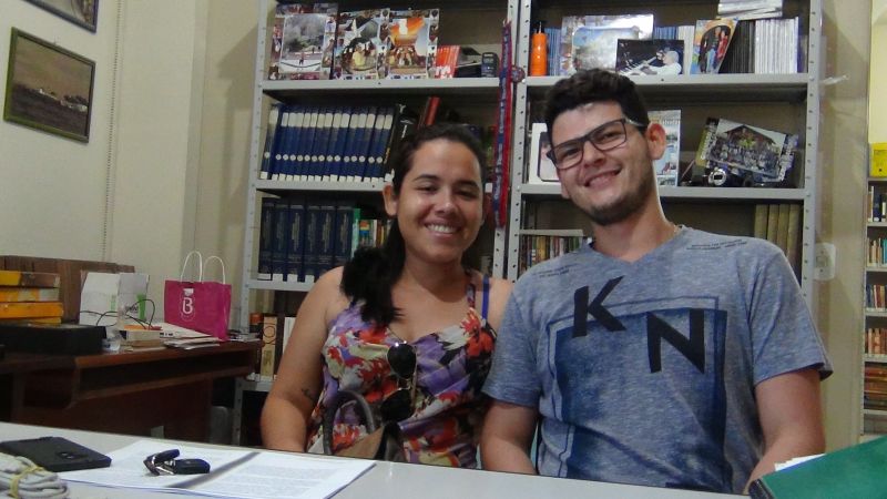 Larissa Mayumi Okada e Adilson Guilherme Feitosa - Acadêmicos da ULBRA - Eng. Civil  